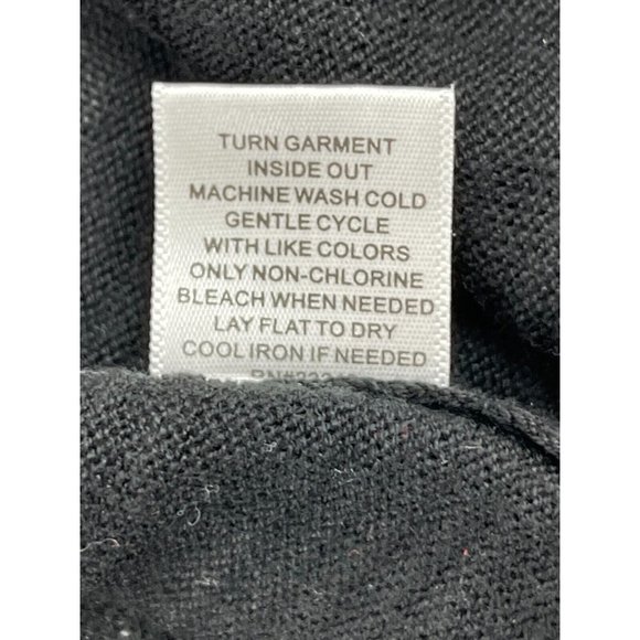 New York & Co Black Open Drape Front Sleeveless Knit Cardigan Sweater Size S - Picture 10 of 13